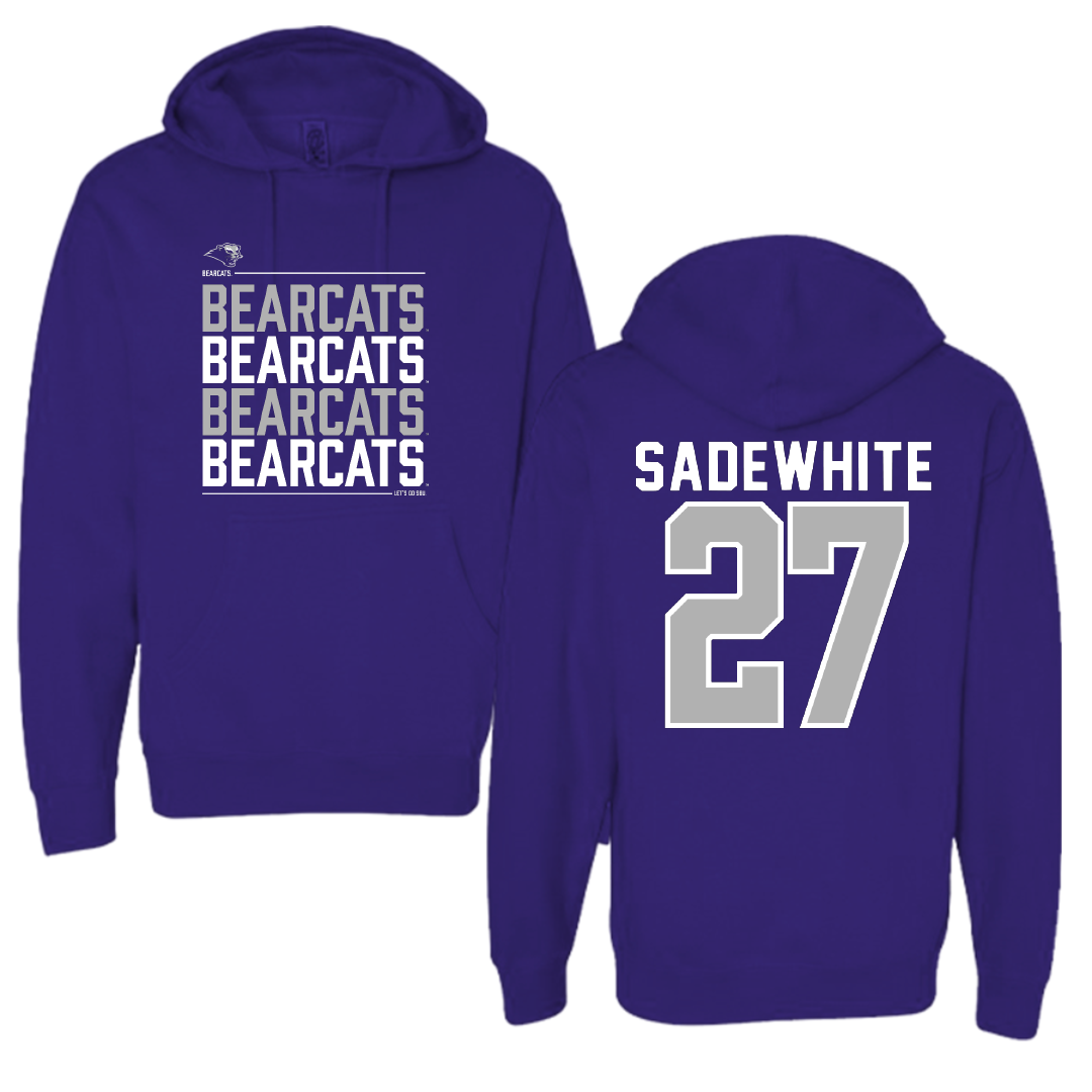 Southwest Baptist University Softball Purple General Hoodie - #27 Lucy Sadewhite