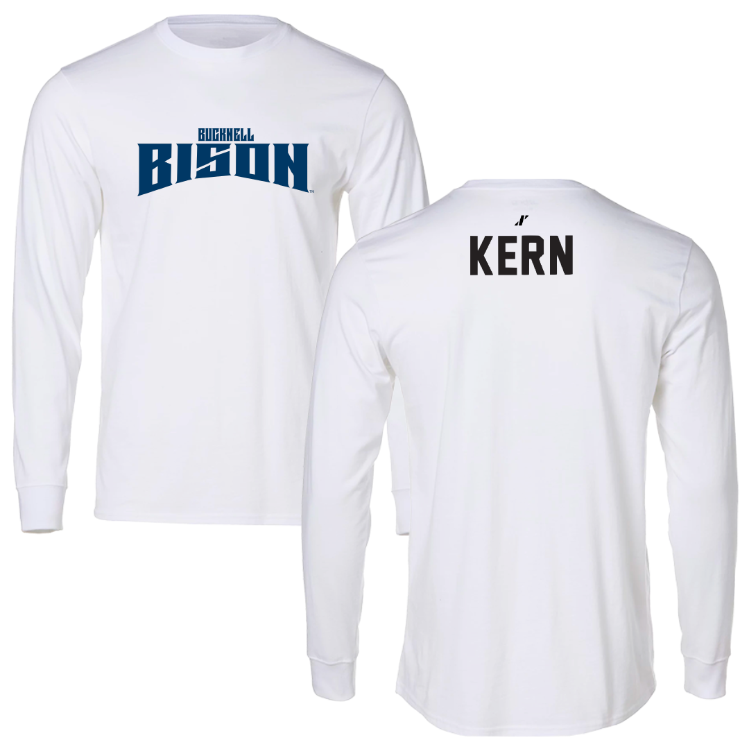 Bucknell University TF and XC White Classic Performance Long Sleeve - Grant Kern