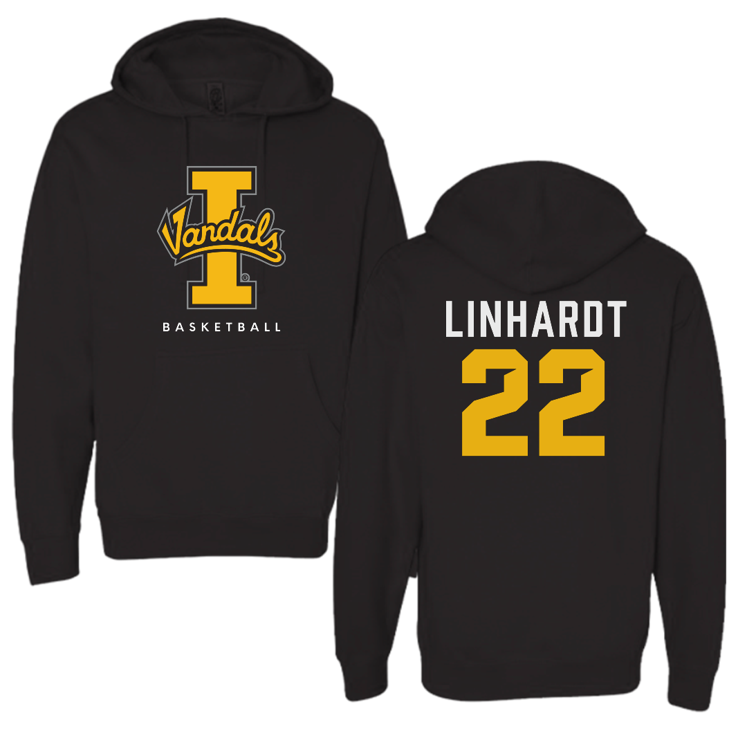 University of Idaho Basketball Black Vandals Hoodie - #22 Tyler Linhardt