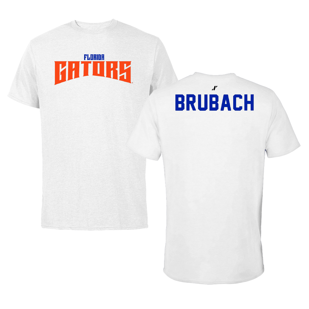 University of Florida Gymnastics White Classic Performance Tee - Lori Brubach