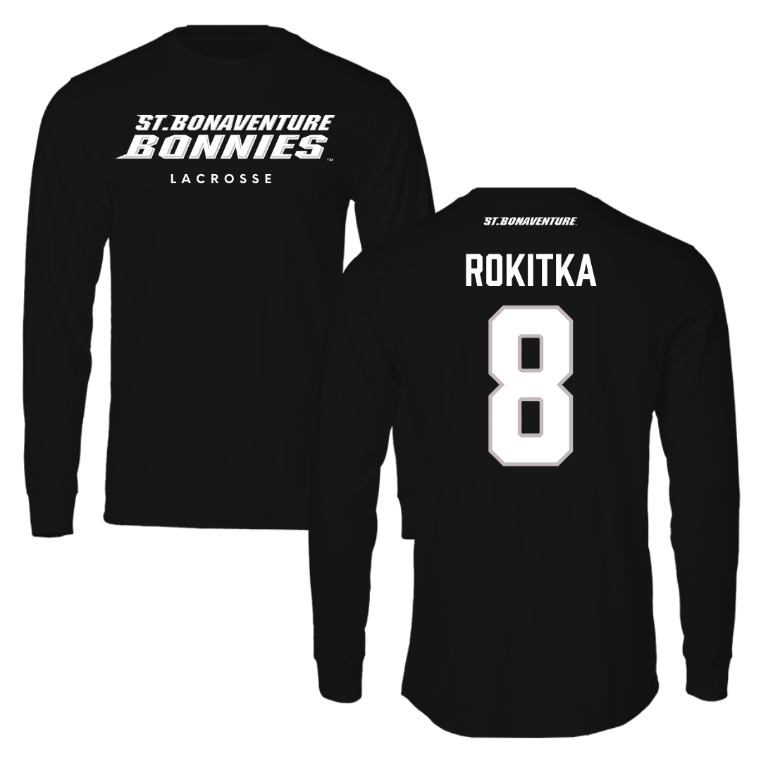 St. Bonaventure University Lacrosse Black Performance Long Sleeve - #8 Katelyn Rokitka