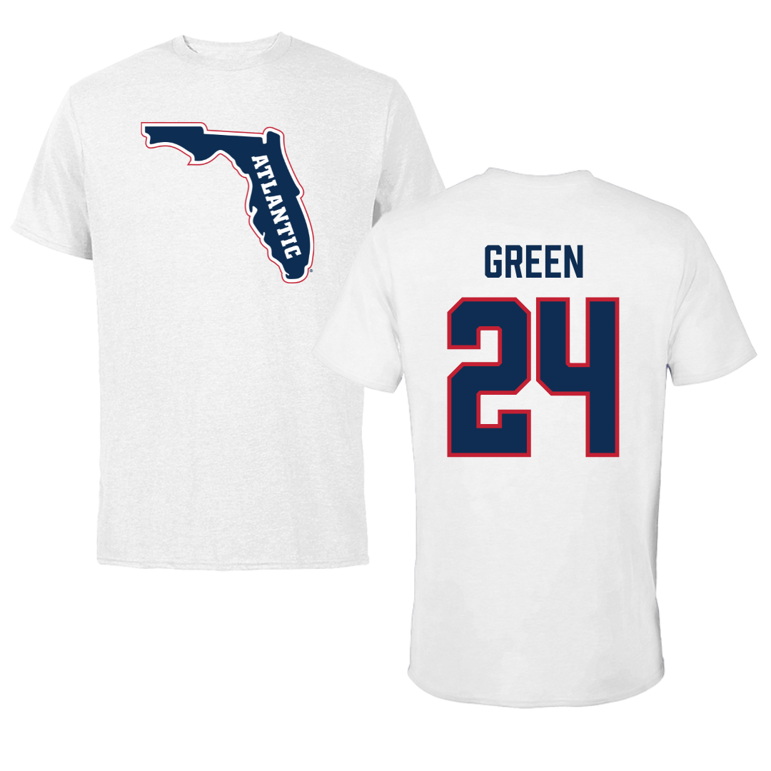 Florida Atlantic University Softball White Tee - #24 Hannah Green