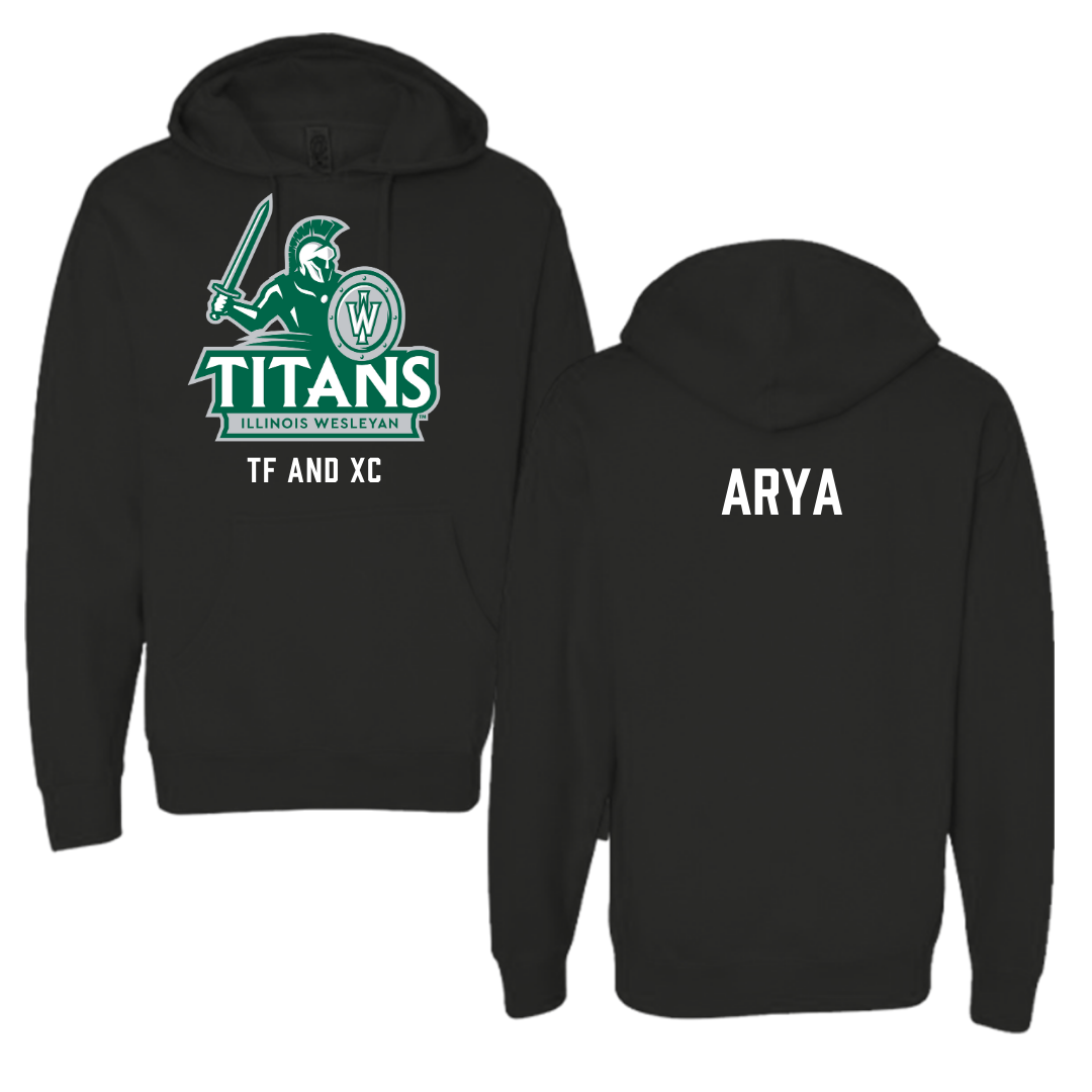 Illinois Wesleyan University TF and XC Black Hoodie - Justin Arya