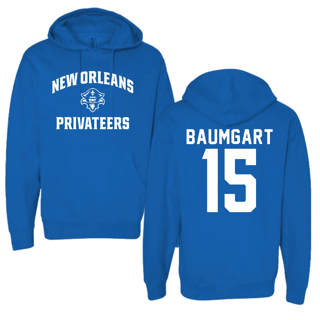 University of New Orleans Beach Volleyball Blue General Hoodie - #15 Serena Baumgart