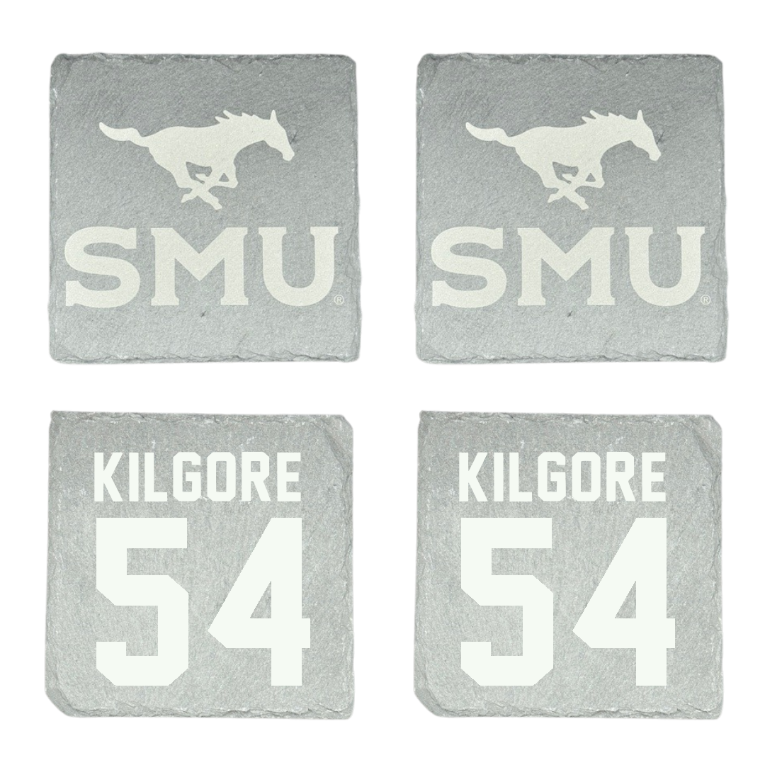 Southern Methodist University Football Stone Coaster (4 Pack)  - #54 Alex Kilgore