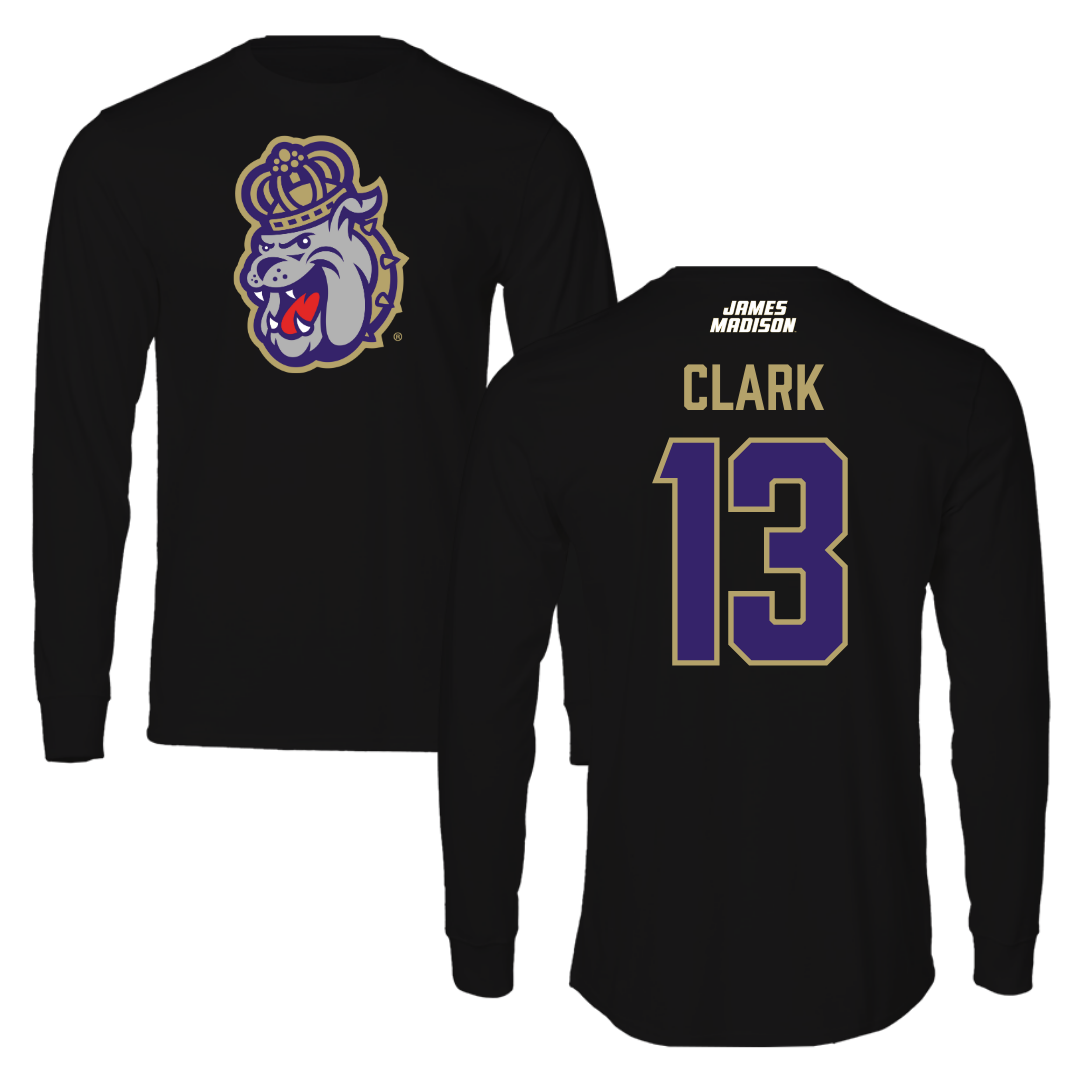 James Madison University Lacrosse Black Long Sleeve - #13 Maggie Clark