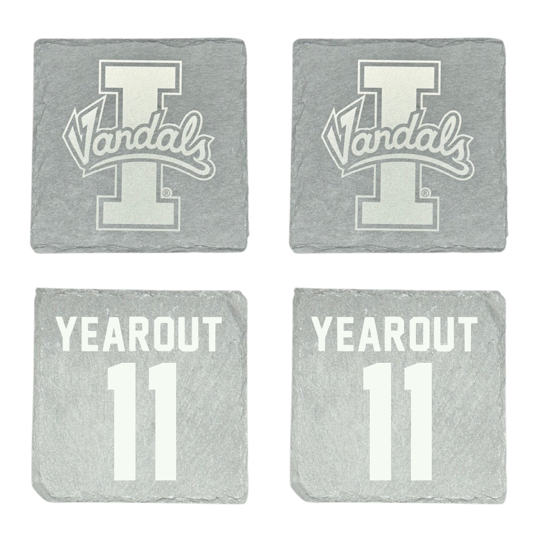 University of Idaho Basketball Stone Coaster (4 Pack)  - #11 Titus Yearout