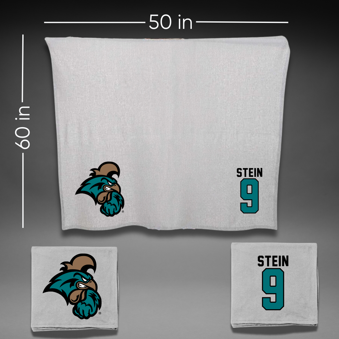 Coastal Carolina University Beach Volleyball Gray Blanket - #9 Jillian Stein