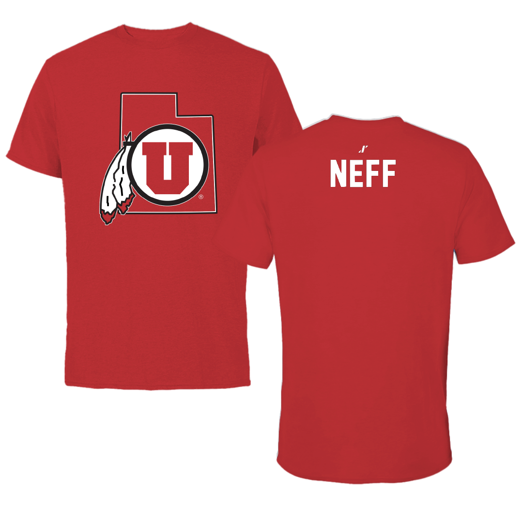 University of Utah Golf Red State Performance Tee - Zack Neff