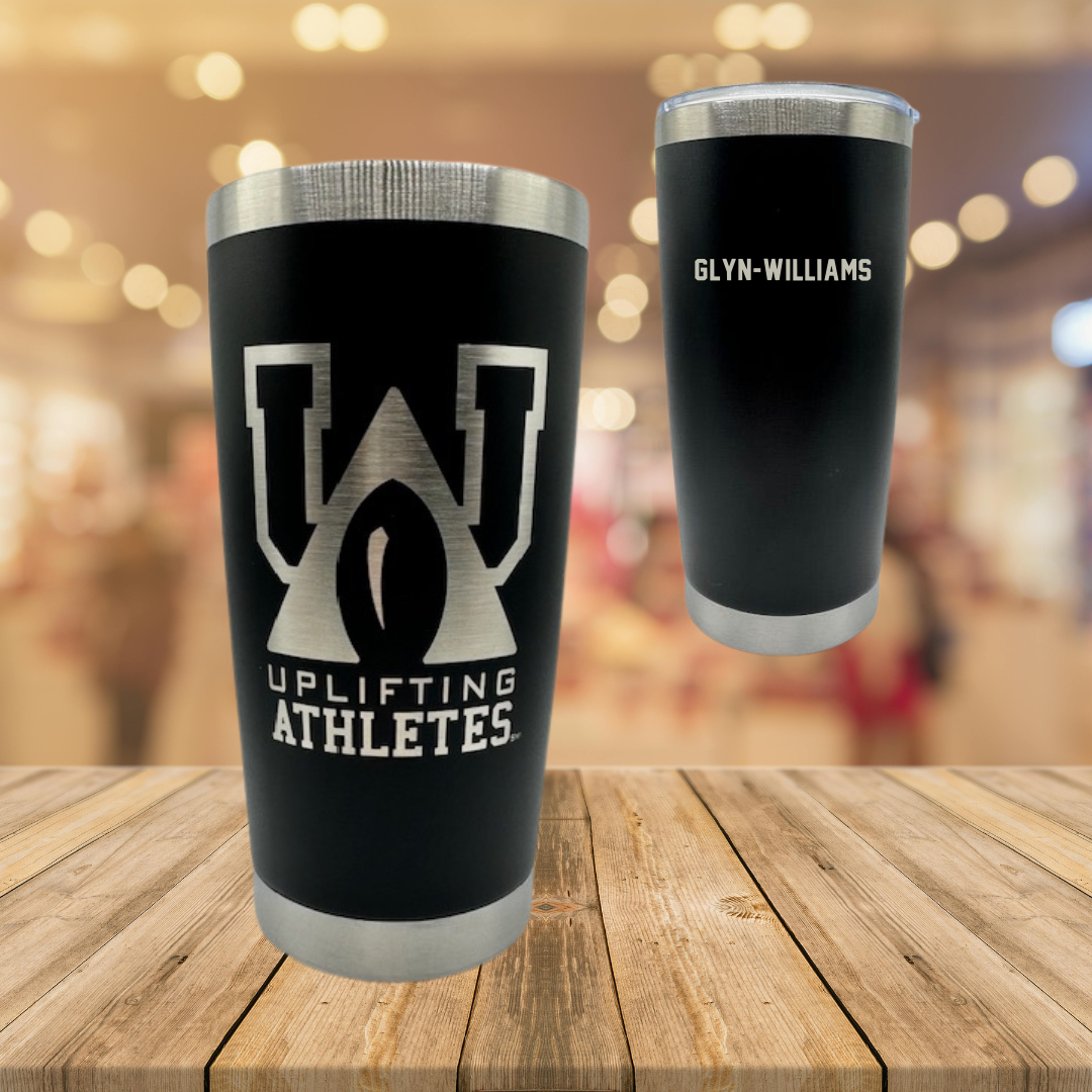 Western Carolina University TF and XC Black Uplifting Athletes Stainless Steel Tumbler - Joshuah Glyn-Williams