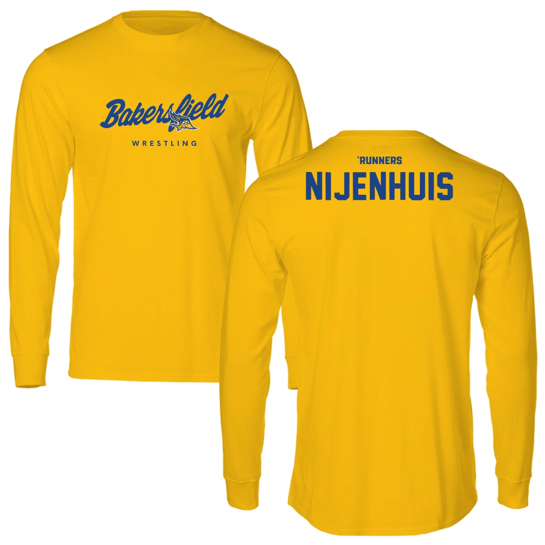 California State University-Bakersfield Wrestling Gold Long Sleeve - Gerrit Nijenhuis