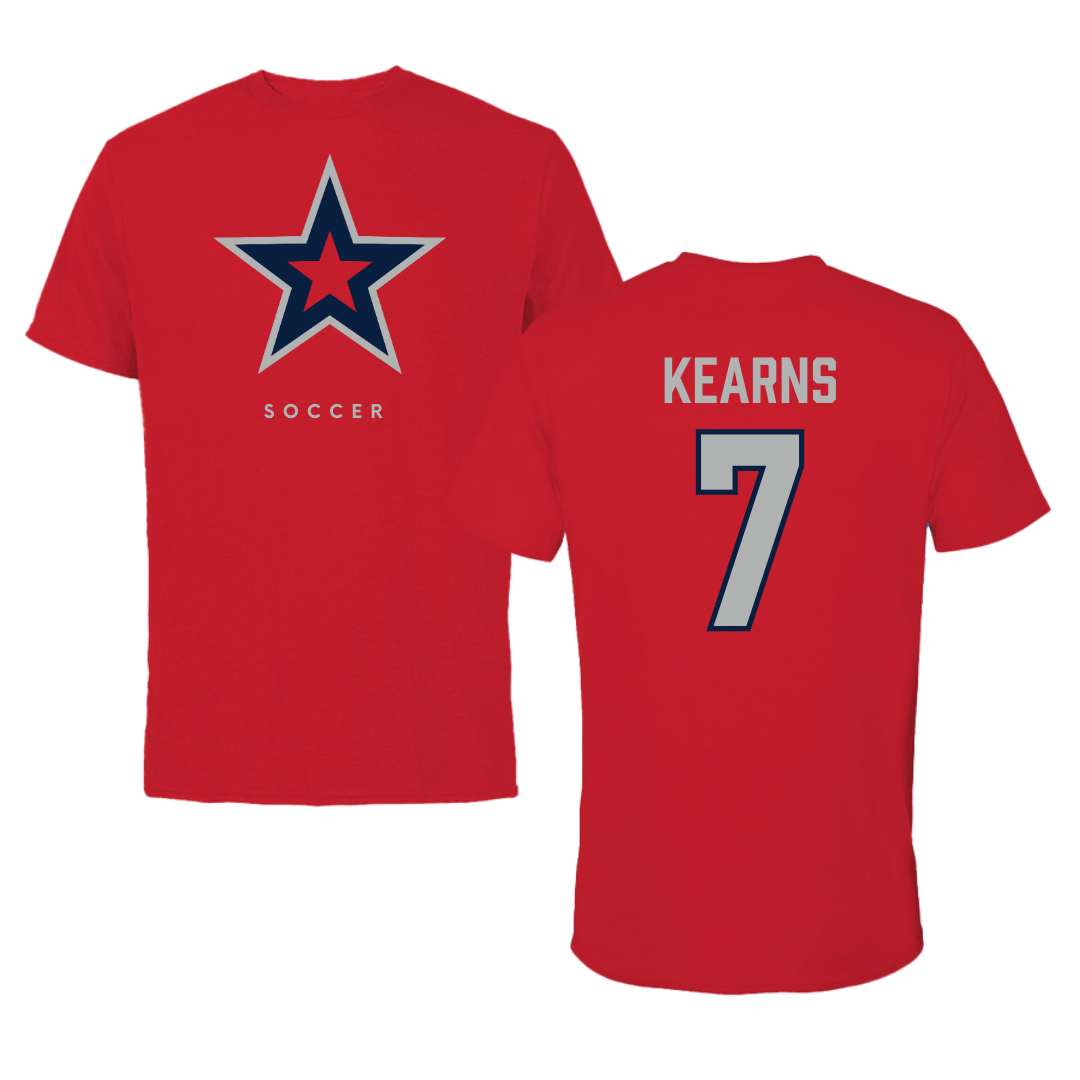 Robert Morris University Soccer Red Performance Tee - #7 Malia Kearns