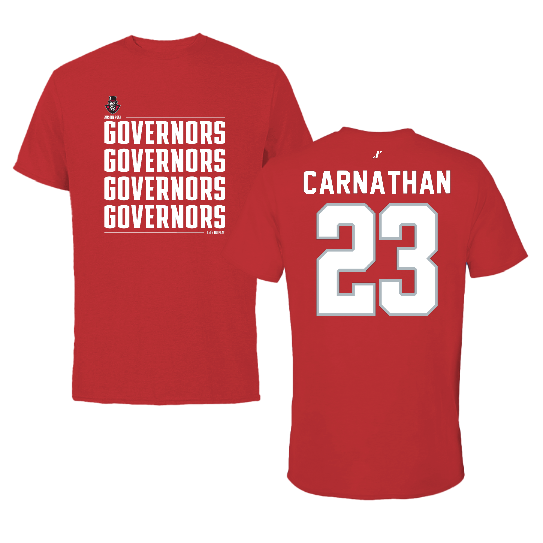 Austin Peay State University Beach Volleyball Red General Tee - #23 Sarah Carnathan