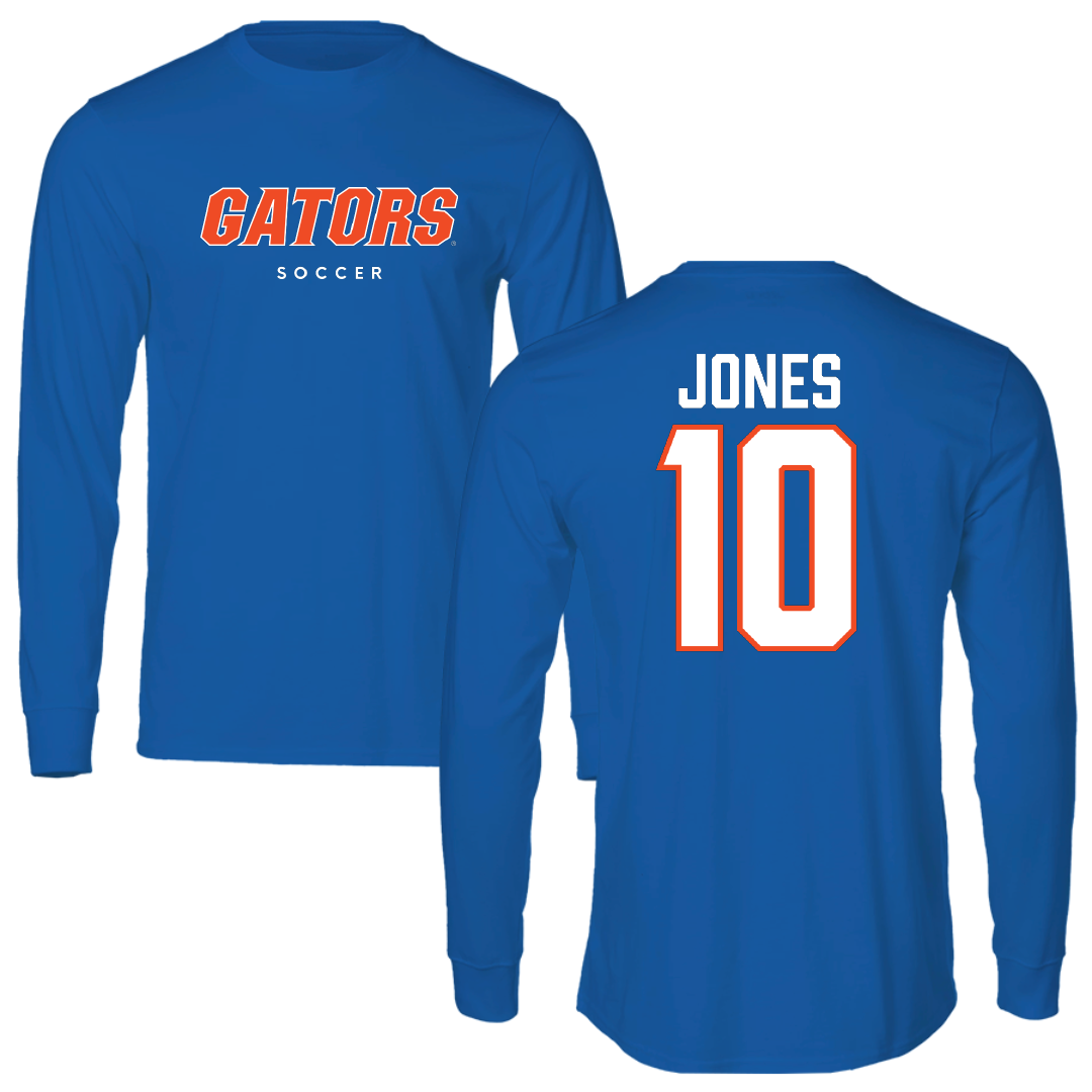 University of Florida Soccer True Royal Block Long Sleeve - #10 Madison Jones