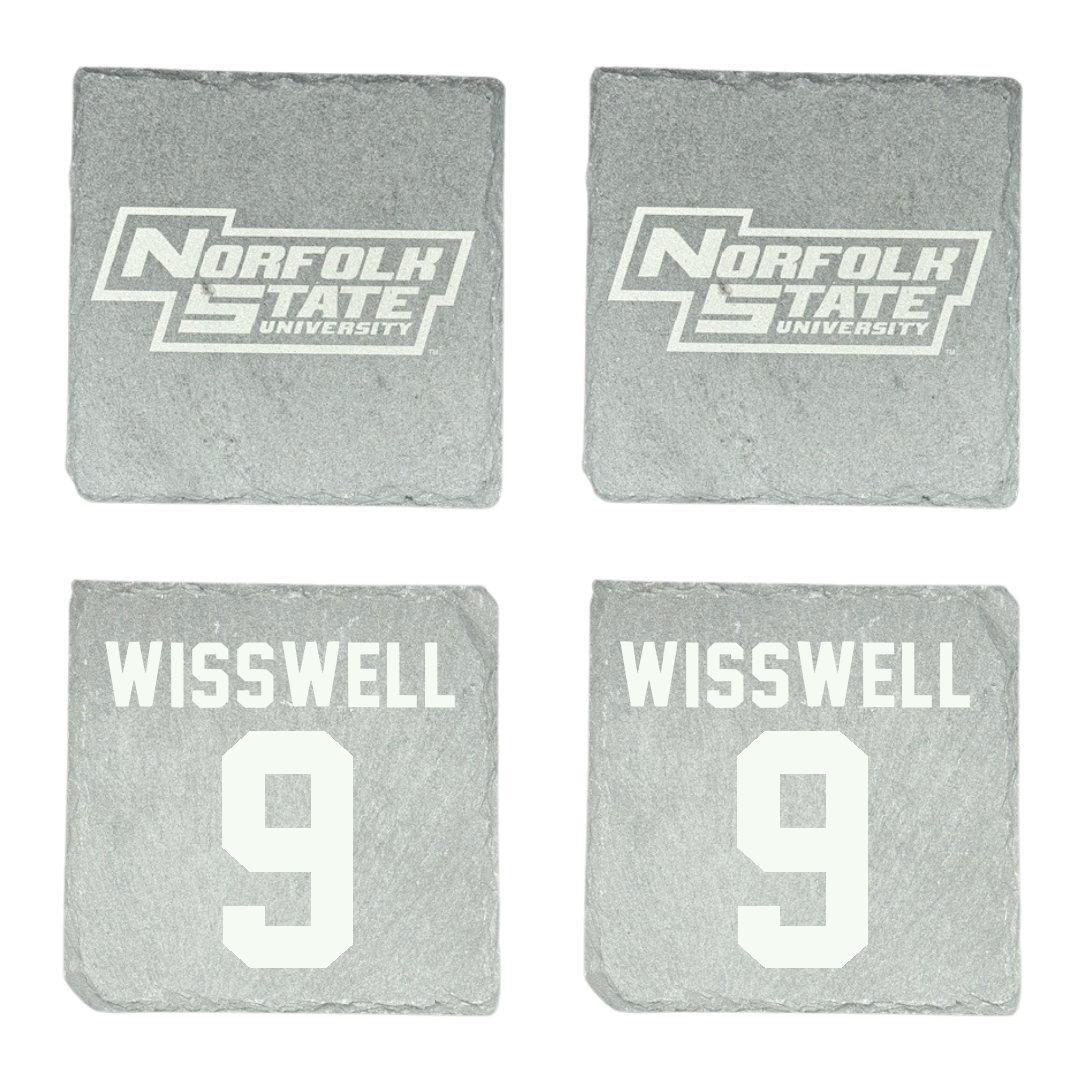 Norfolk State University Softball Stone Coaster (4 Pack)  - #9 Leah Wisswell
