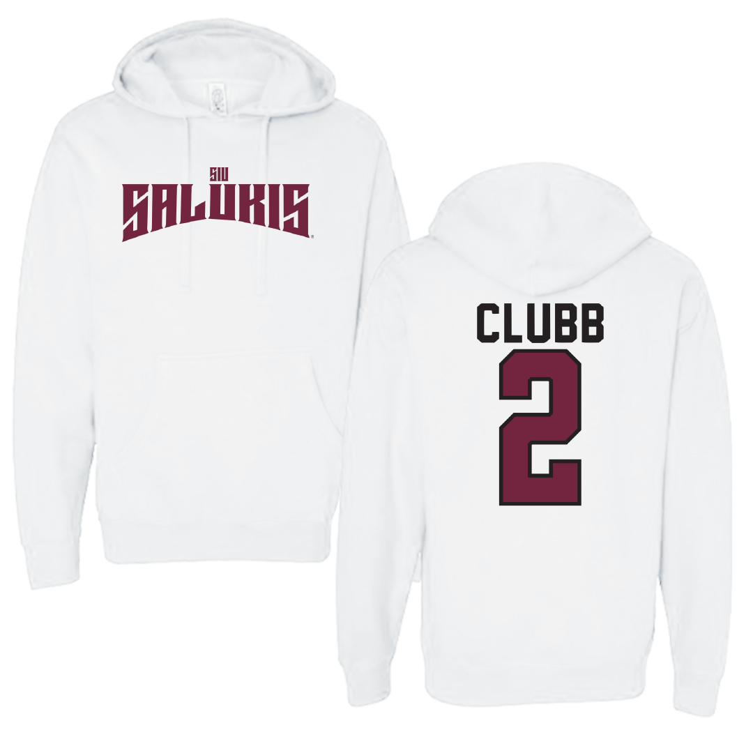Southern Illinois University at Carbondale Basketball White Classic Hoodie - #2 Paige Clubb