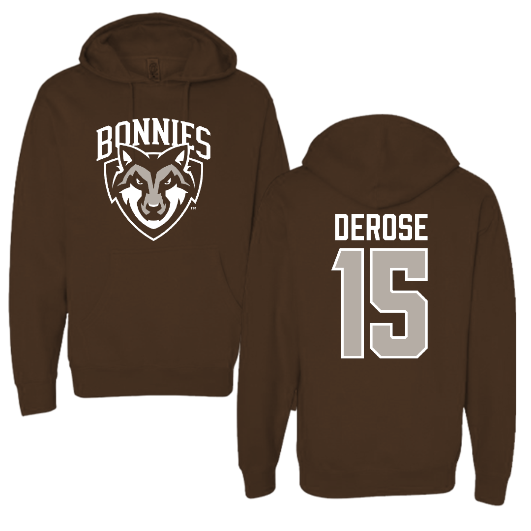 St. Bonaventure University Basketball Brown Hoodie - #15 Jack DeRose