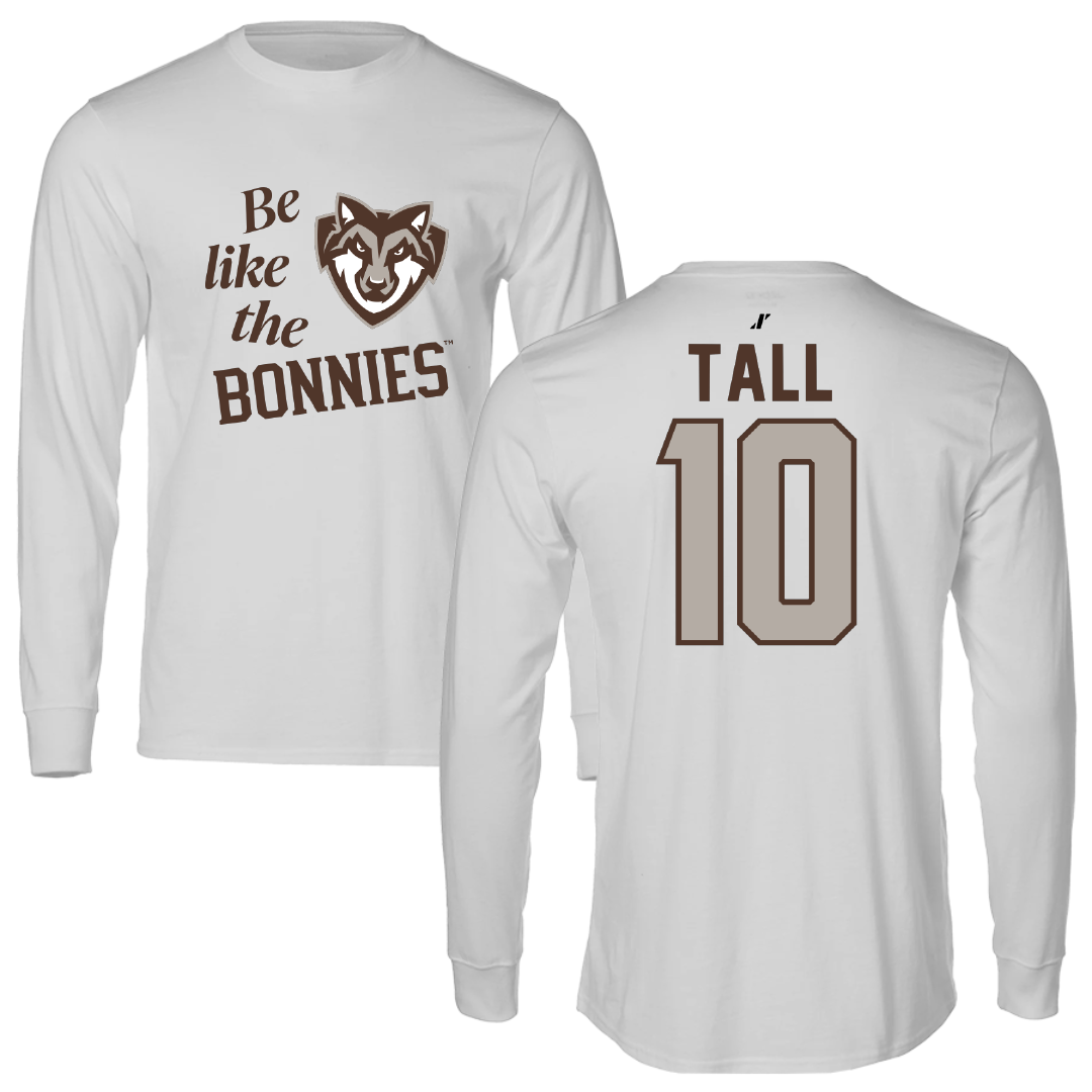 St. Bonaventure University Soccer Light Gray Be Like Us Long Sleeve - #10 Mo Tall