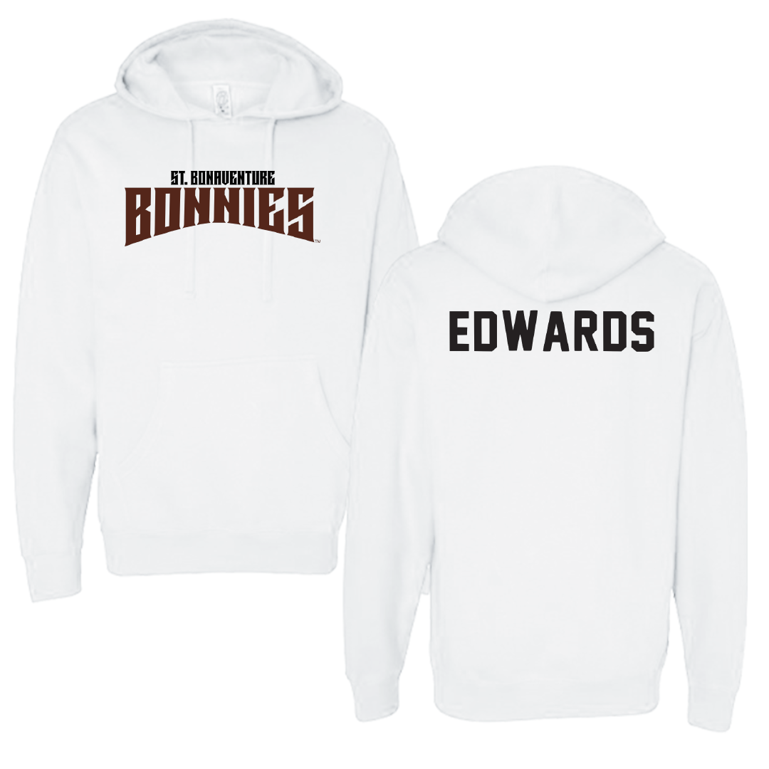 St. Bonaventure University Swimming & Diving White Classic Hoodie - Jonathan Edwards