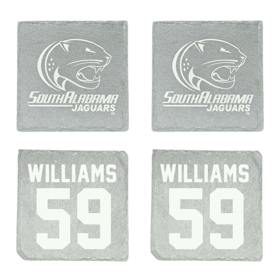 University of South Alabama Football Stone Coaster (4 Pack)  - #59 Sam Williams