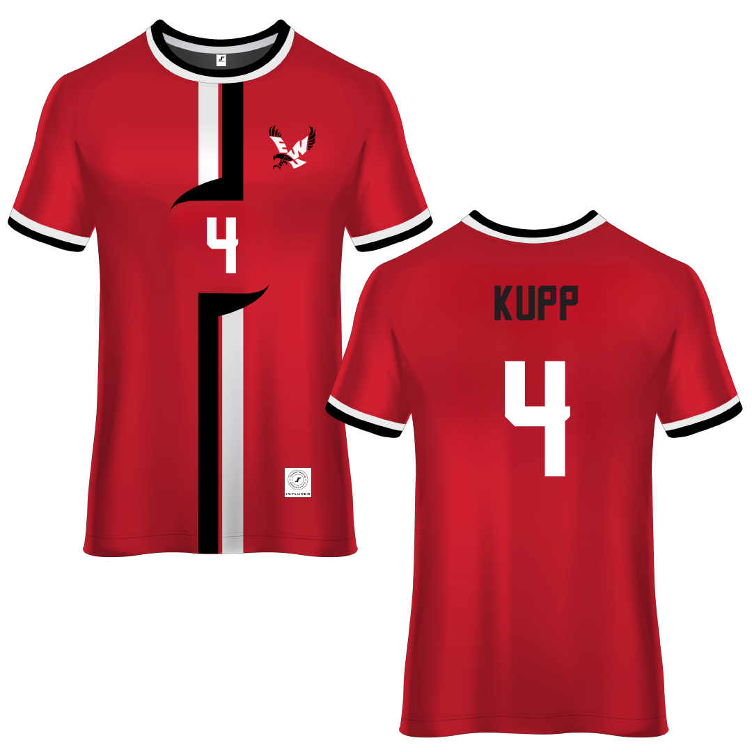 Eastern Washington University Red Soccer Jersey - #4 Katrina Kupp