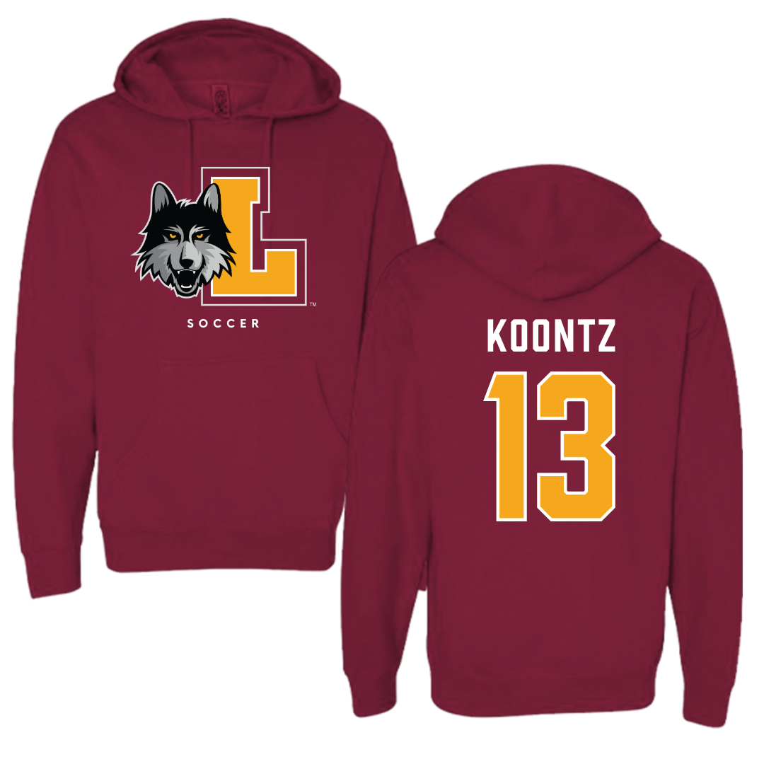 Loyola University-Chicago Soccer Maroon Hoodie - #13 Corissa Koontz