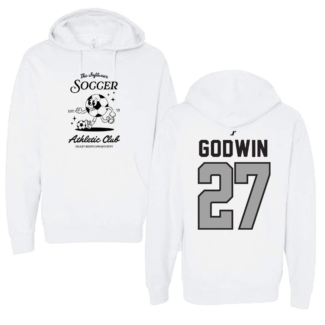 Soccer White Influxer Athletic Club Hoodie - #27 Emma Godwin