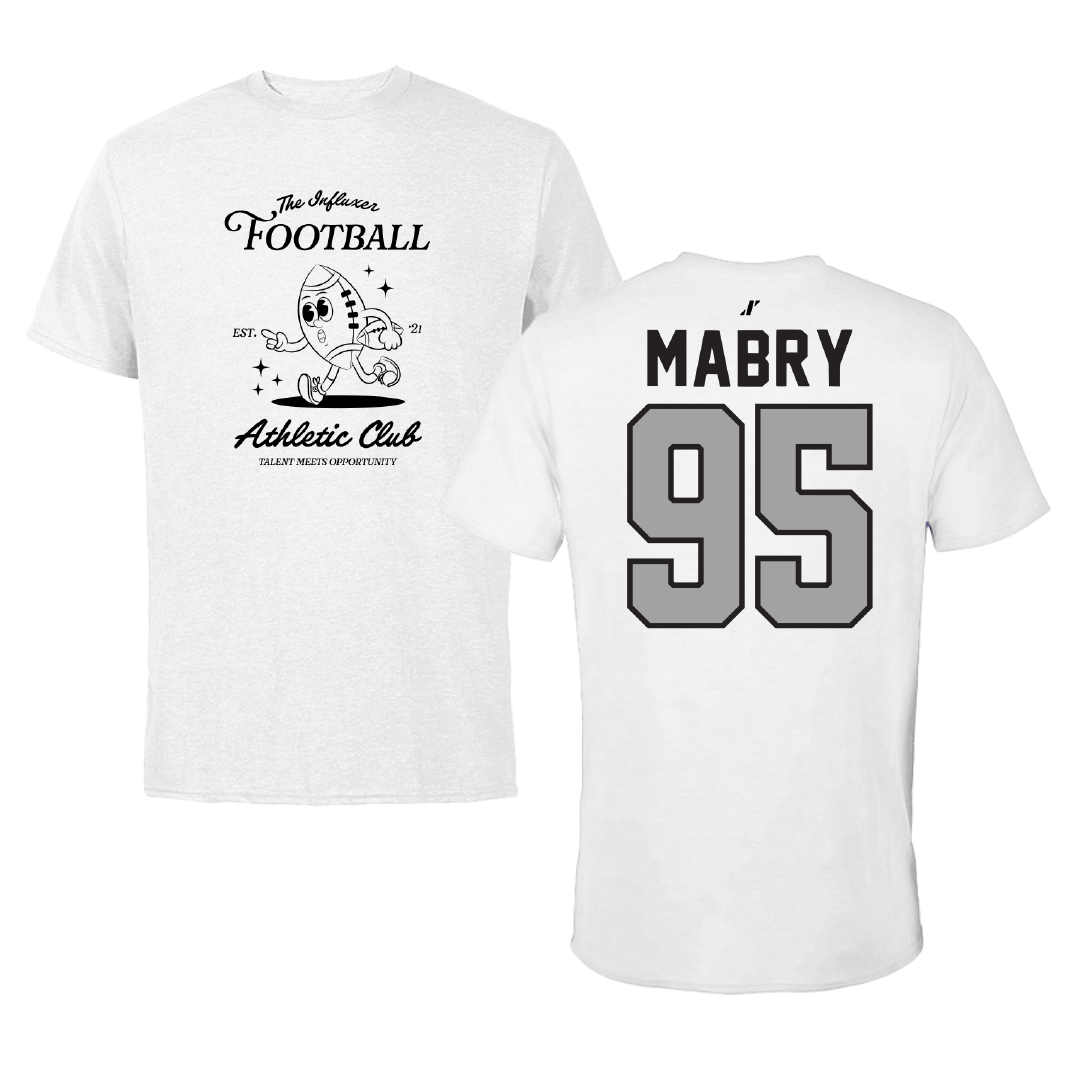 Football White Influxer Athletic Club Tee - #95 Jhermari Mabry
