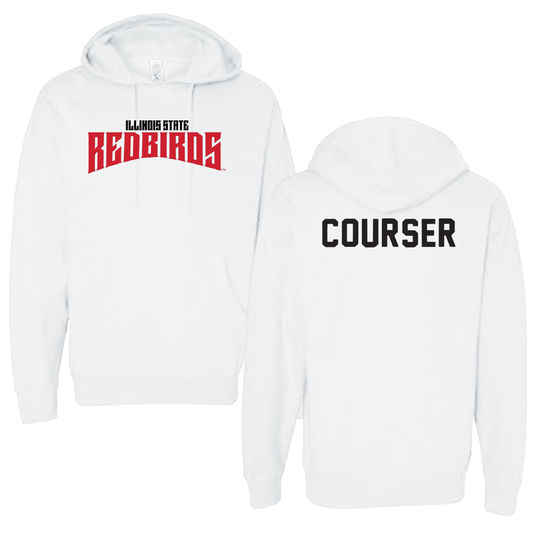 Illinois State University Track and Field White Classic Hoodie - Corrina Courser