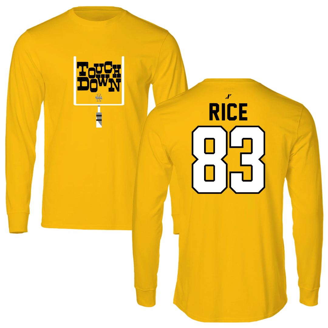 University of Idaho Football Gold Touchdown Performance Long Sleeve - #83 Brayden Rice