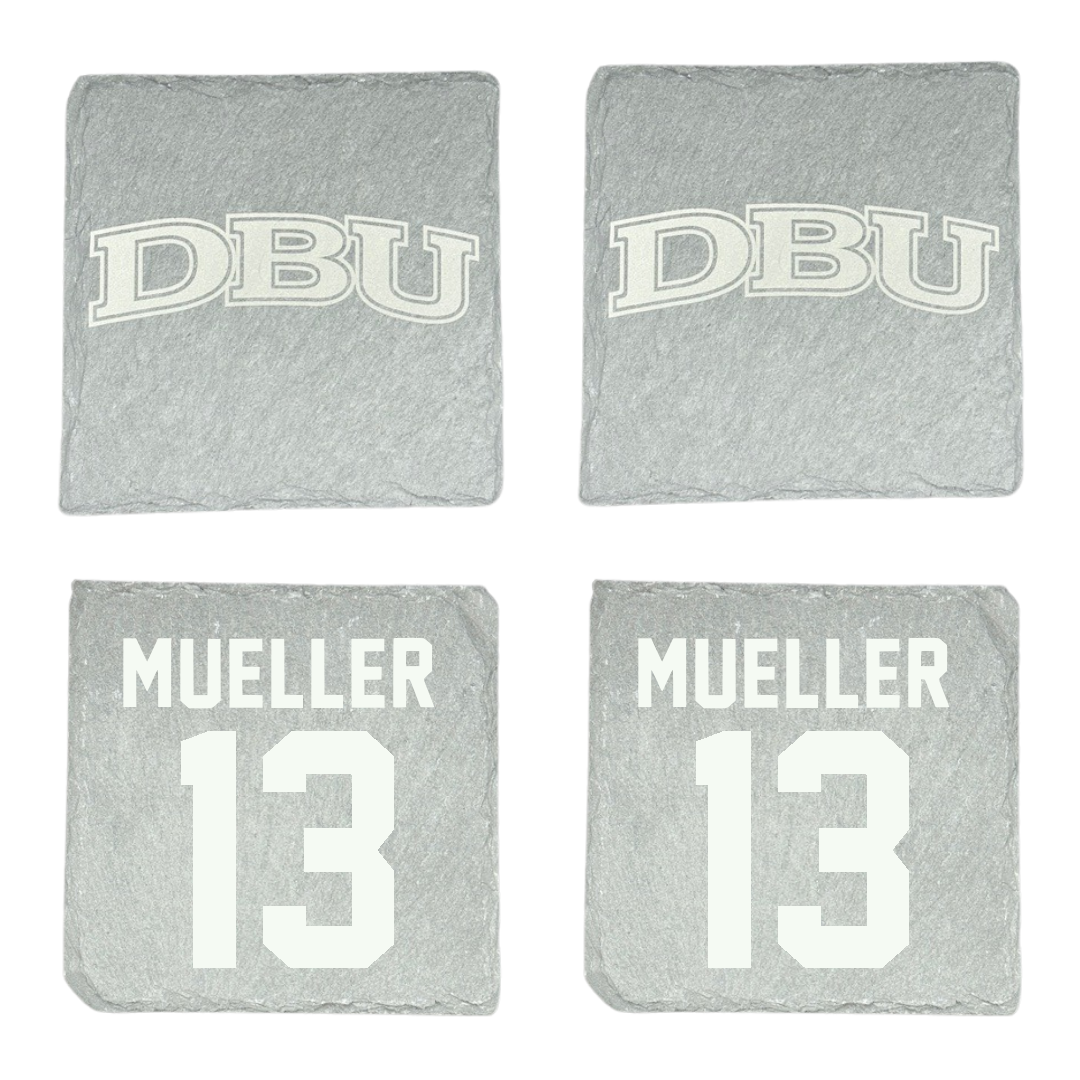 Dallas Baptist University Soccer Stone Coaster (4 Pack)  - #13 Sam Mueller