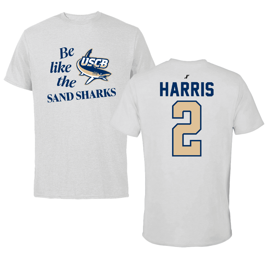 University of South Carolina Beaufort Soccer Light Gray Be Like Us Tee - #2 Kennedy Harris