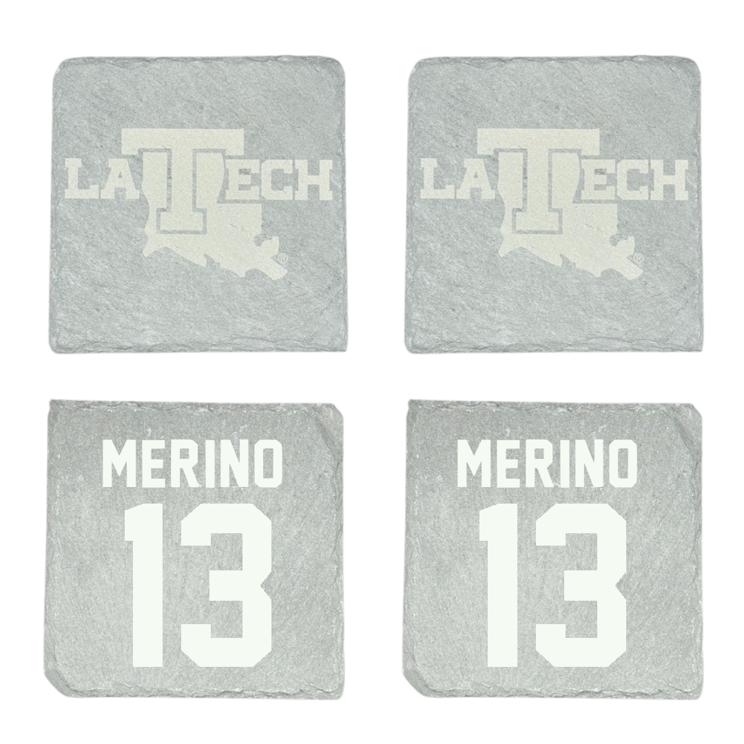 Louisiana Tech University Soccer Stone Coaster (4 Pack)  - #13 Dakota Merino