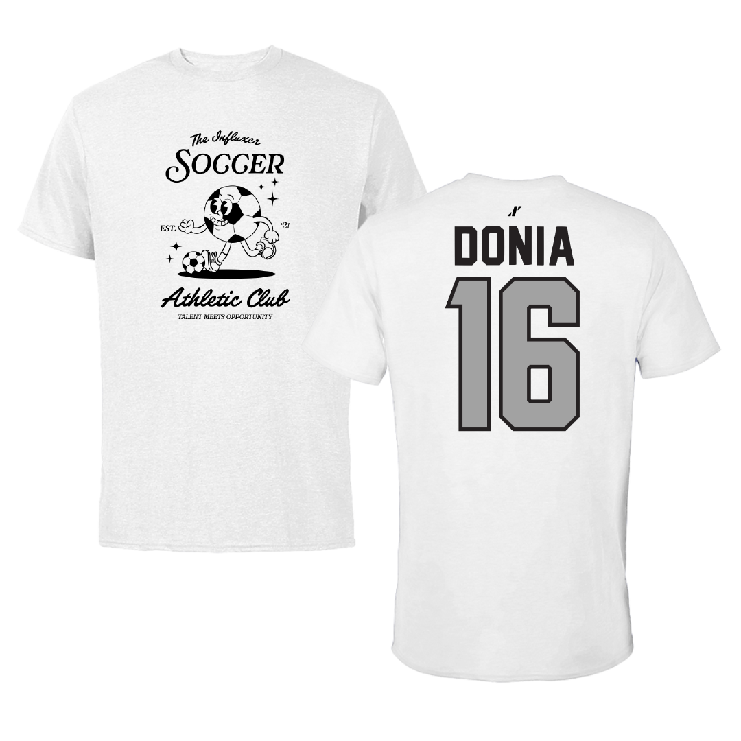 Soccer White Influxer Athletic Club Tee - #16 Alessia Donia