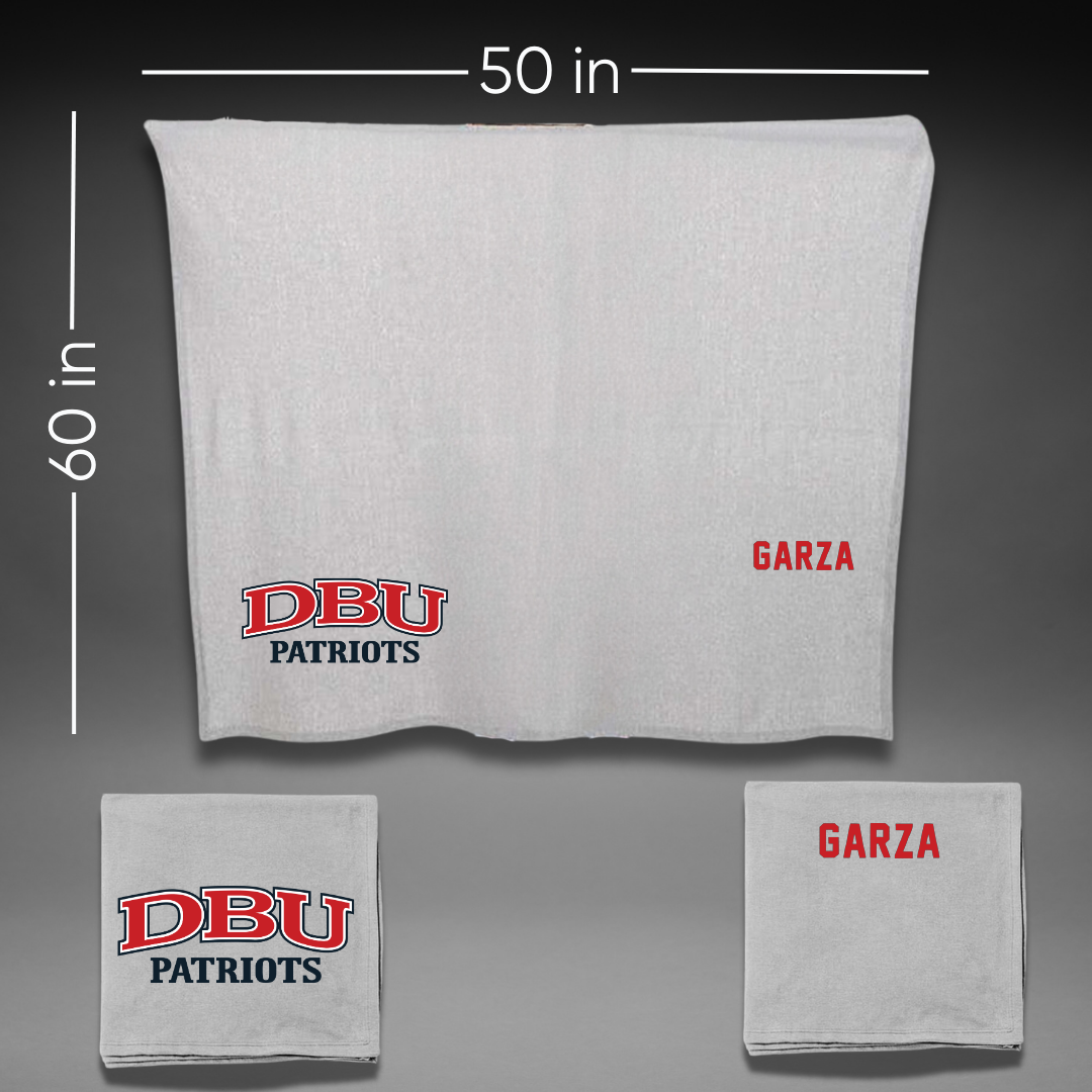 Dallas Baptist University Golf Gray Blanket - Eryn Garza