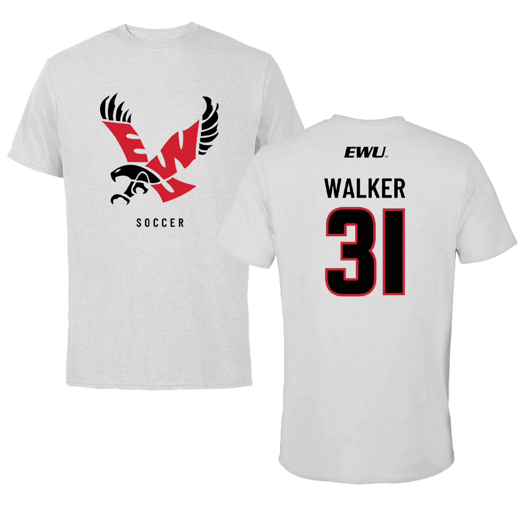 Eastern Washington University Soccer Light Gray Performance Tee - #31 Delani Walker