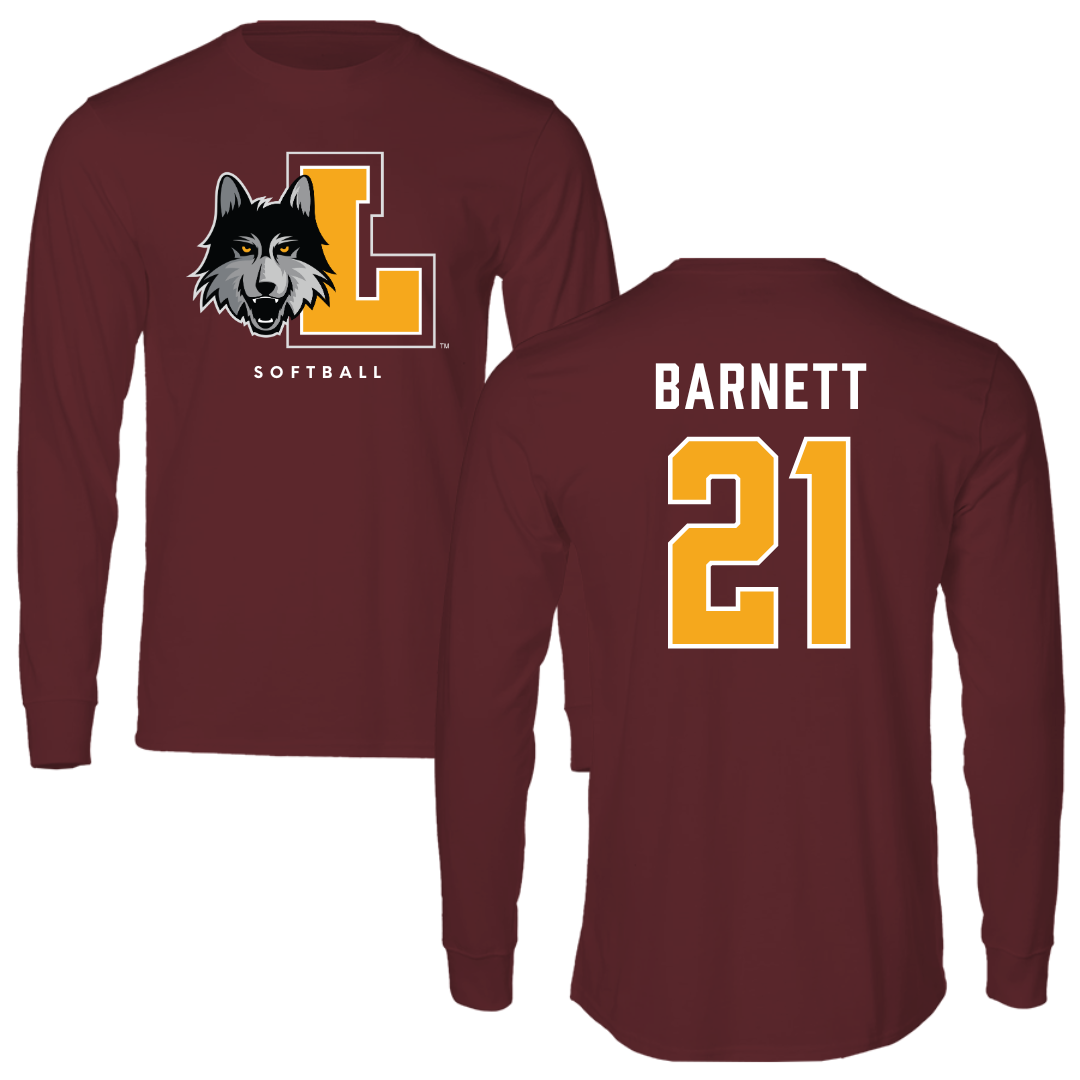 Loyola University-Chicago Softball Maroon Mascot Performance Long Sleeve - #21 Sydney Barnett
