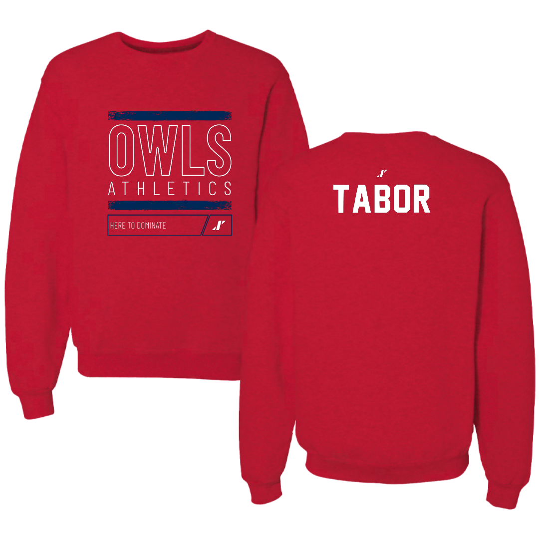 Florida Atlantic University Cheer Red Dominate Crewneck - Jessica Tabor