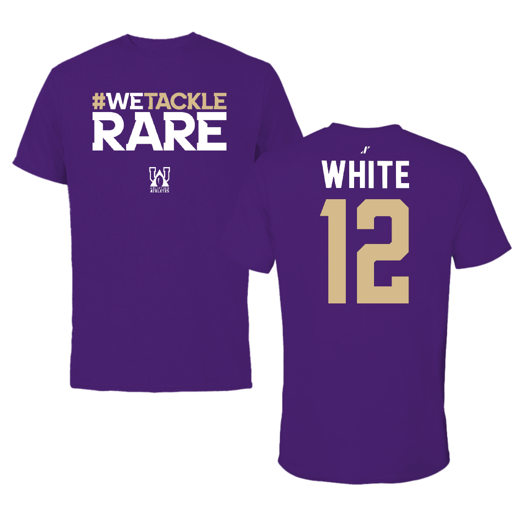 Western Carolina University Baseball Purple Uplifting Athletes Performance Tee - #12 Ryan White