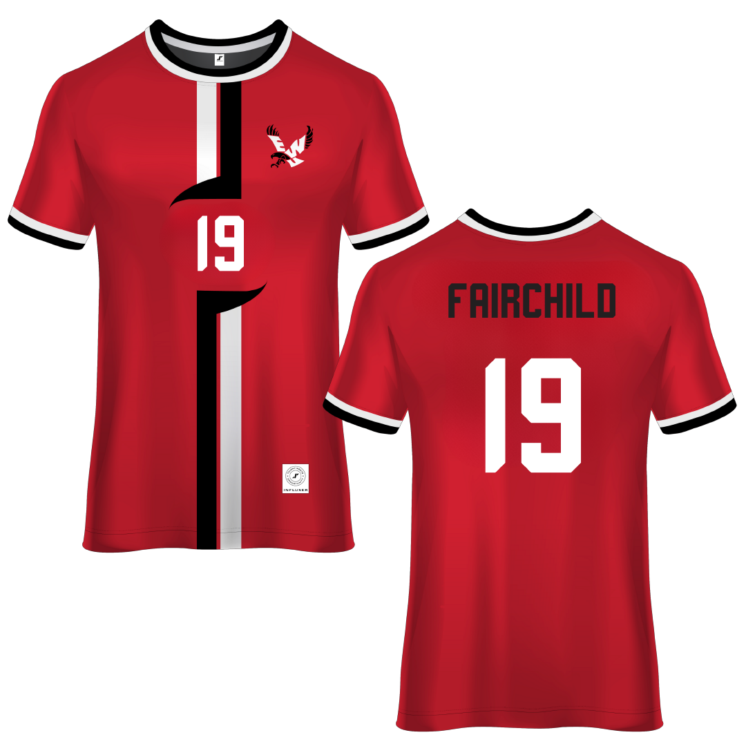 Eastern Washington University Red Soccer Jersey - #19 Chloe Fairchild