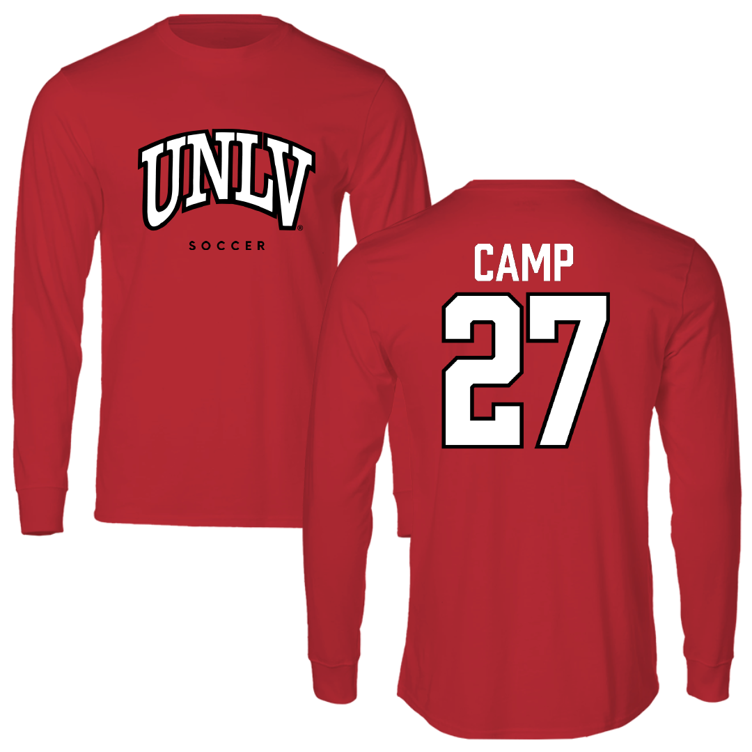 University of Nevada-Las Vegas Soccer Red Block Long Sleeve - #27 Kylie Camp