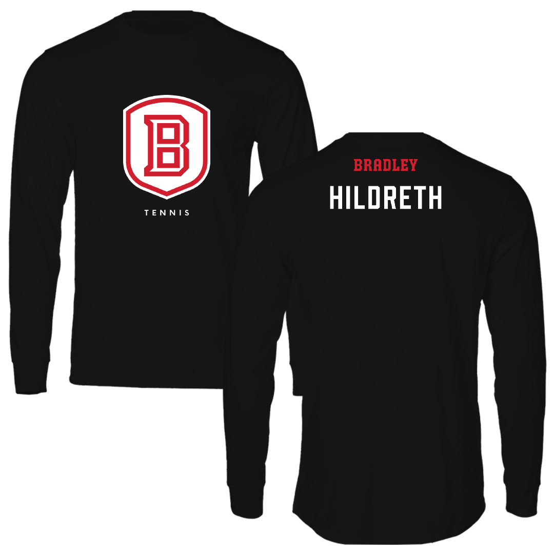 Bradley University Tennis Black Shield Performance Long Sleeve - Alexandra Hildreth