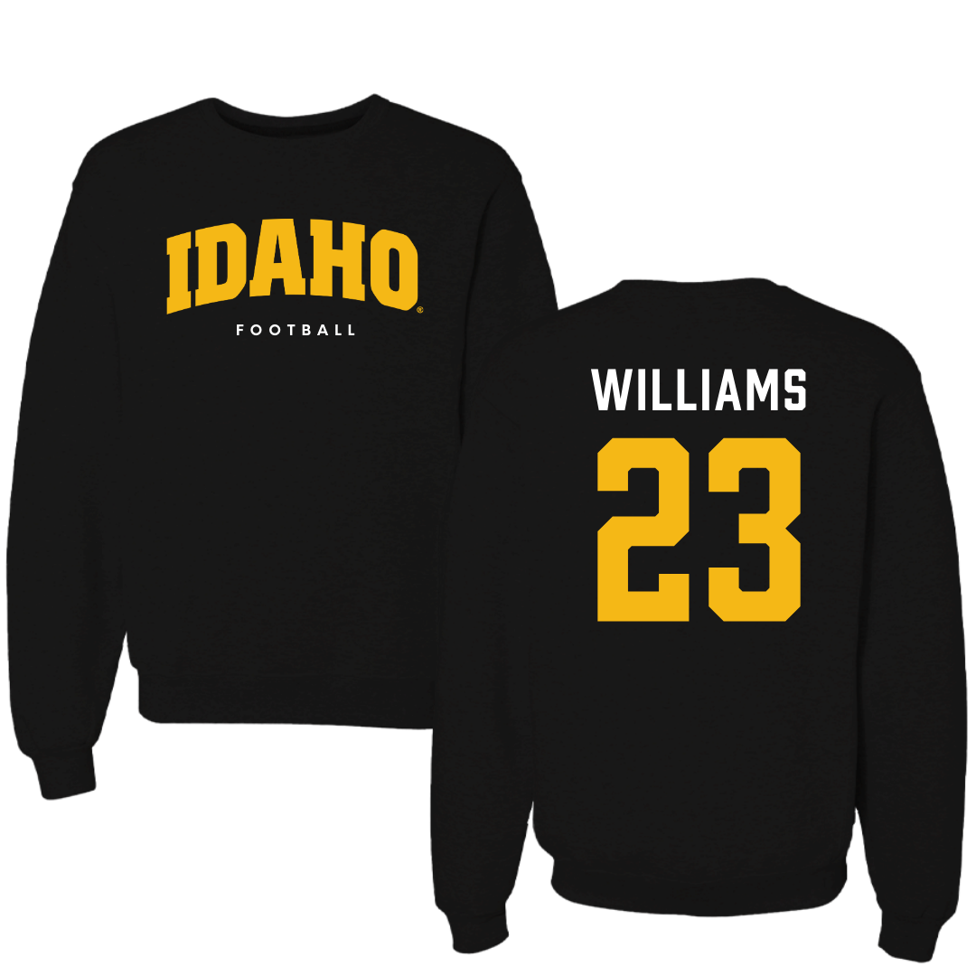 University of Idaho Football Black Idaho Crewneck - #23 Art Williams