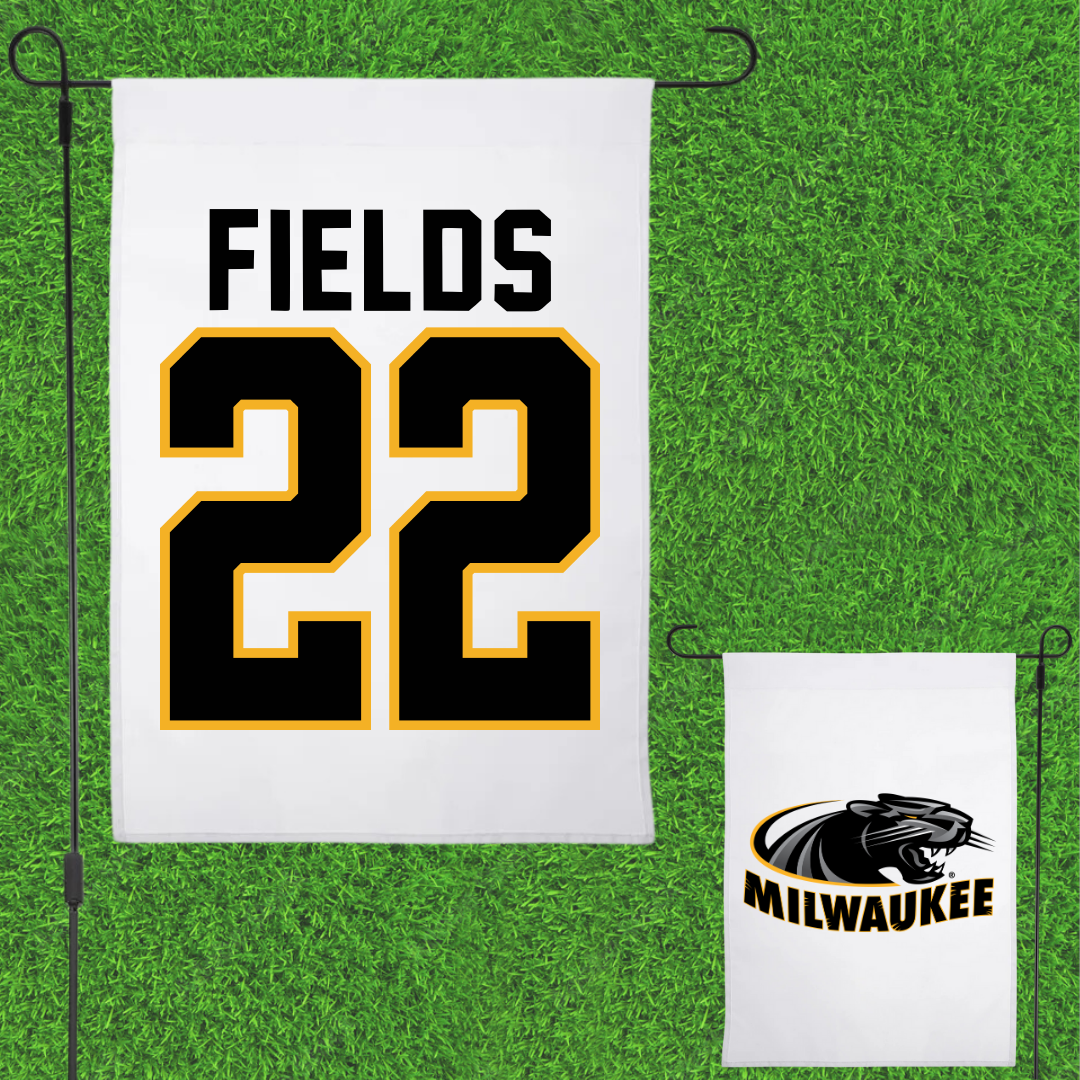 University of Wisconsin-Milwaukee Basketball White Garden Flag - #22 Faizon Fields
