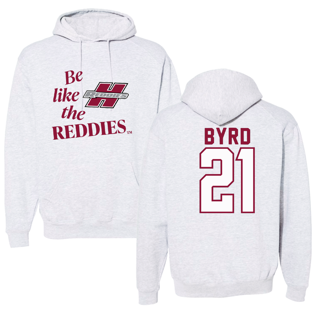 Henderson State University Baseball Light Gray Be Like Us Hoodie - #21 Payton Byrd