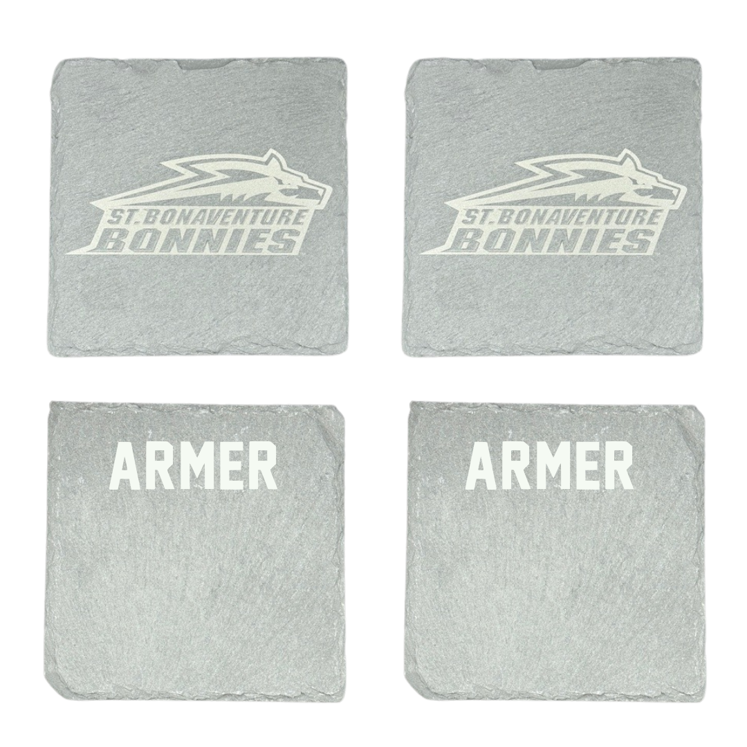 St. Bonaventure University TF and XC Stone Coaster (4 Pack)  - Jake Armer