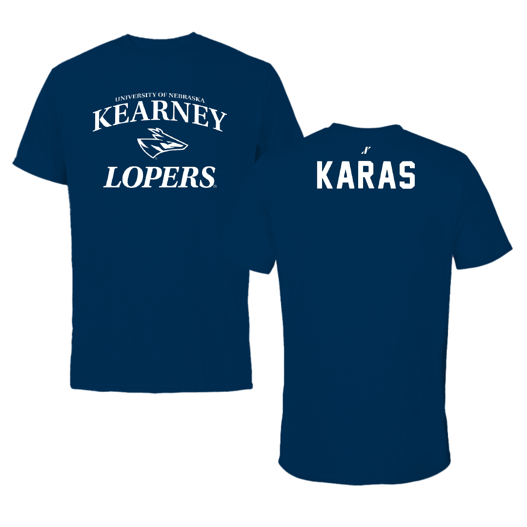 University of Nebraska at Kearney TF and XC Navy General Performance Tee - Quin Karas