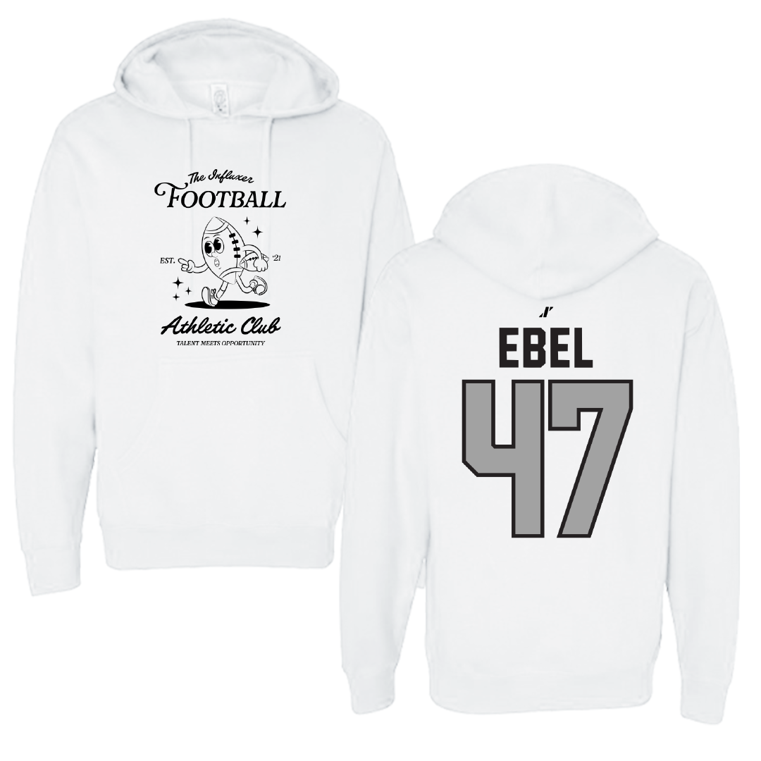 Football White Influxer Athletic Club Hoodie - #47 Kooper Ebel