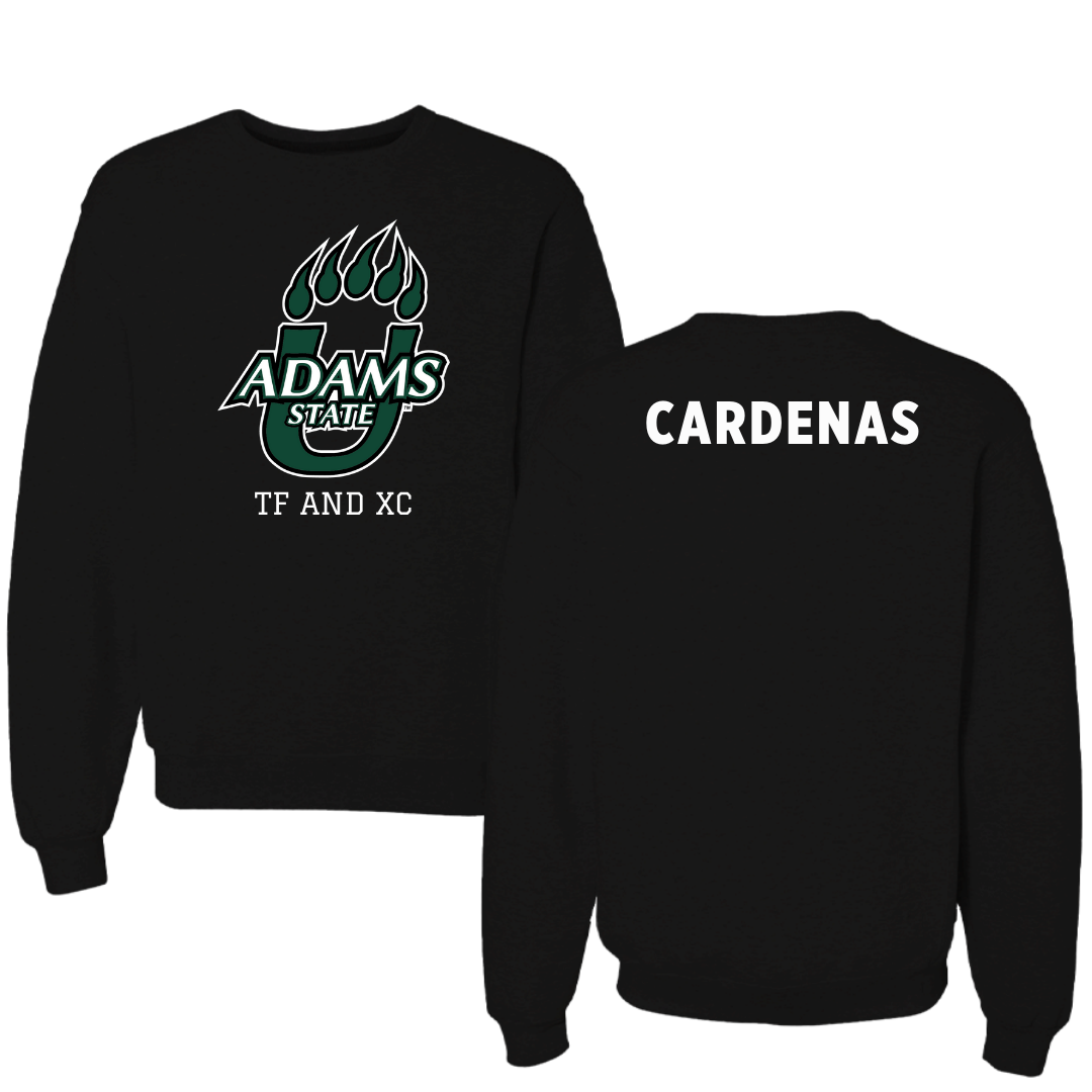 Adams State University TF and XC Black State Crewneck - David Cardenas
