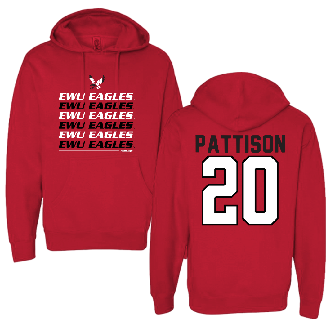 Eastern Washington University Soccer Red General Hoodie - #20 Chloe Pattison